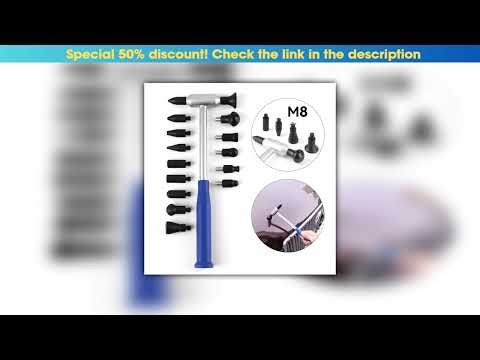 Must Buy PDR Tap Down Tool 100% Aluminum Dent repair hammer - Paintless Dent Repair Kits with 6/15p