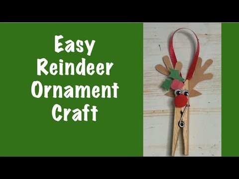Easy Reindeer Ornament Craft for Kids