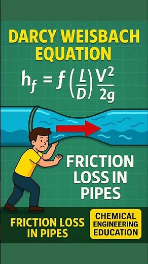 Darcy–Weisbach Equation | Head Loss Calculation in Pipes | Fluid Mechanics & GATE #fluidflow