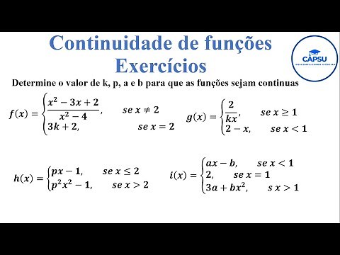 Continuidade de Funções: Exercícios Passo-a-Passo