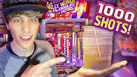 Huge Card Stack at Willy Wonka Coin Pusher