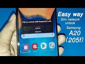 Samsung A20 (205f) Easy way Sim network unlock | PIN to unlock SIM Regional Lock | country unlock