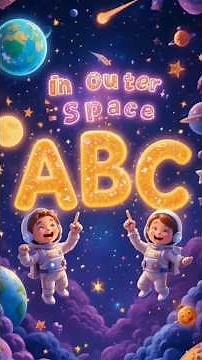 ABC in Outer Space #abcd #abcdsong #abc #shortsfeed #shortfeeds #rhymes #kidslearning #kidssongs