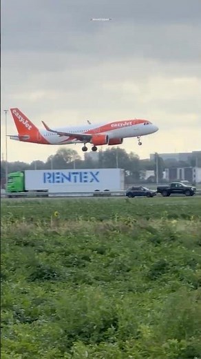 AIRBUS A320 EASYJET FROM LIVERPOOL TO AMSTERDAM LANDING SCHIPHOL AIRPORT GUZLL #aviation #landing