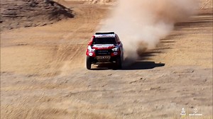 🎬 C. Sainz 🇪🇸 won another stage in style as he holds on to his position at the top of the general rankings. 🇫🇷 Cyril Despres took the win in the SSV category as 🇷🇺 Kariakin takes top spot in the general rankings. #Dakar2020 | Dakar Rally