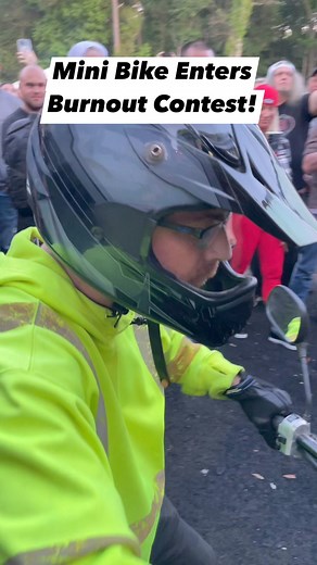 9.3K views · 42 reactions | Mini Bike Enters Burnout Contest! | CycleDrag | Facebook