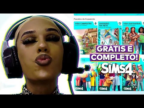 CONSEGUI O THE SIMS 4 COMPLETO E GRÁTIS!