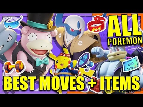 BEST BUILDS FOR EVERY POKEMON Moves + Held Items | Pokemon Unite Guide