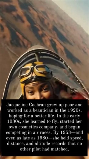 Jacqueline Cochran rose from poverty to become a record-breaking pilot and aviation icon. #jacquelinecochran #aviationhistory #trailblazers | The History Vault | Facebook