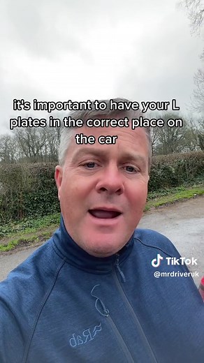 positioning your L plates correctly for your driving test when using a private car #drivingtest #drivingtesttips #drivingtestsuccess #trendinghashtag #fyp #foryoupage #uk #tiktokviral #drivingtestuk