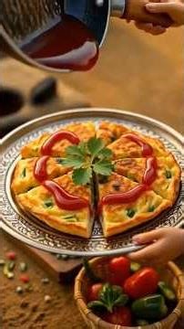 Miniature Bread Omelette Breakfast 🍳🥪| Miniature Village Cooking #shorts #omelette