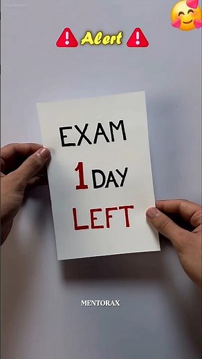 How to Study One Day Before Exam🔥 Last Minute Study Tips #studytips #exams