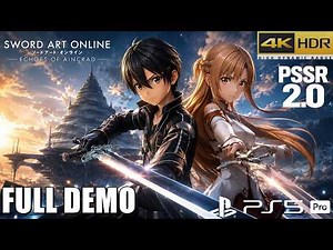 ECHOES OF AINCRAD SWORD ART ONLINE Gameplay Walkthrough Part 1 FULL GAME (PSSR 4K 60FPS)