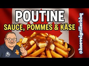 Original POUTINE Variante mit Bratwurst selber machen – mit SAUCE, POMMES & KÄSE wie in Kanada!