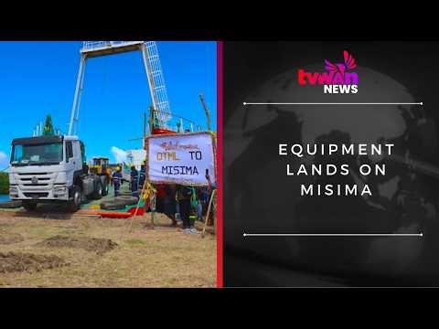 Equipment lands on Misima