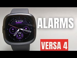 Alarms on Fitbit Versa 4 - How to Set & Change days + Smart Wake Feature