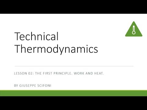 Technical Thermodynamics. Lesson 02.