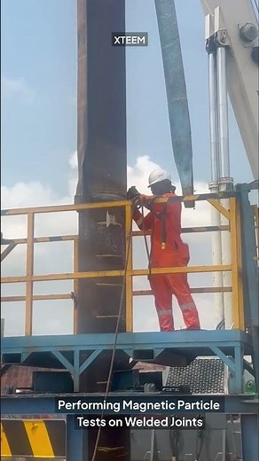 Performing Magnetic Particle Test on Welded Joints #oilandgas #oilwelldrilling #onshorejobs