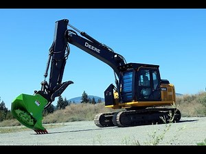 AFE RDM38EX Forestry Disc Mulchers equipped on a John Deere 130G.