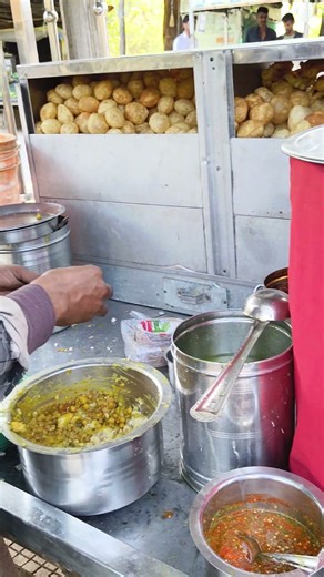 sirf 5 rupaye mein unlimited pani puri 🤩🤩 [vlog-660] #chillipanipuri #streetfood #shorts #shortvideo