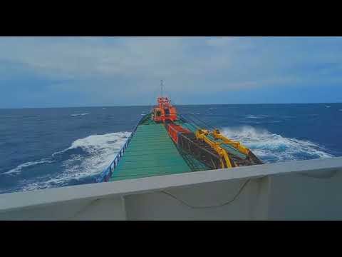 Pitching and Rolling Ship Hitting Large Waves Diesel Engine Sounds 10 hours Ambience sea ASMR