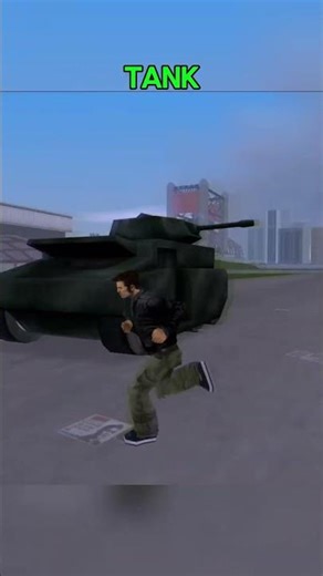 What Happens If Your HEAD Hits a Tank Barrel in GTA Games? 💀🚴 #GTA #GTAV #Shorts