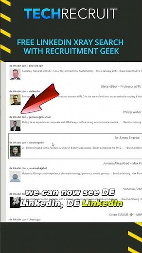 Free LinkedIn Xray Search with Recruitment Geek