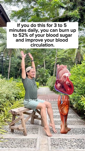 4.4M views · 35K reactions | Do this for just 3–5 minutes daily and burn up to 52% of your blood sugar while boosting circulation!  #fblifestyle #diabetesawareness #exercise #physicaltherapy | Physical Therapy Session | Facebook
