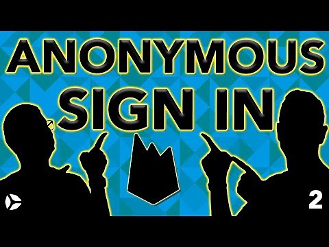 Firebase Authentication Tutorial - Anonymous Sign In (CODE EXAMPLE)