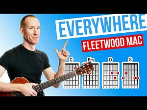 Everywhere ★ Fleetwood Mac ★ Acoustic Guitar Lesson [with PDF]