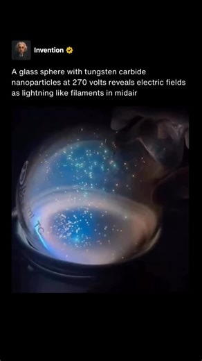 Invention | What the video shows is an inductively coupled plasma contained inside a sealed glass globe filled primarily with krypton gas, with smaller... | Instagram