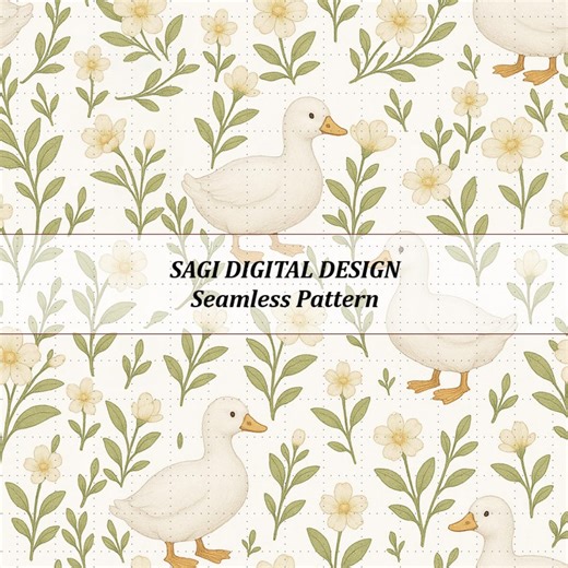 Seamless Duck Design Pattern for Imaginative Fantasy Crafting - Etsy Canada