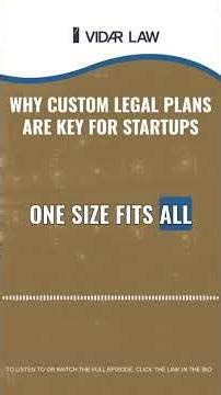 Why Custom Legal Plans Are Key For Startups
