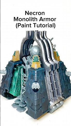 Necron Monolith (Paint Tutorial) #warhammer40k #miniature #painting #tutorial #tips