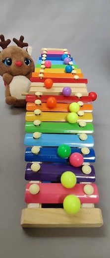 🎨 Satisfying Color Toy ASMR – Rainbow Xylophone & Ball Drops for Relaxation