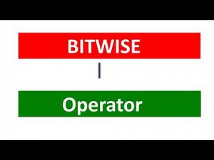 Bitwise Operators|OR operator