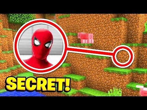 Minecraft : We Found SPIDERMANS SECRET BASE! (/PE/MCPE)