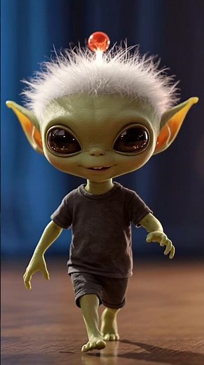 “Cute Little Alien Kid Walking | Adorable Sci-Fi Animation” #cutealien #3danimation
