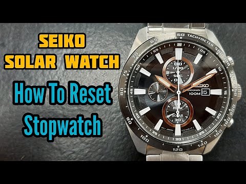 How To Reset Seiko SOLAR Chronograph Watch | SolimBD | Watch Repair Channel | Caliber V172 V175
