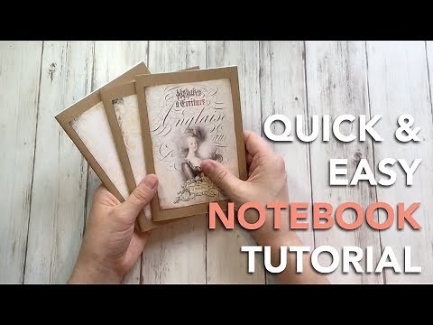 HOW TO make quick stapled notebooks | TUTORIAL
