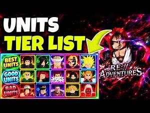 RE ADVENTURES UNITS TIER LIST (RANKING ALL BEST UNITS) | ROBLOX ANIME ADVENTURES 2