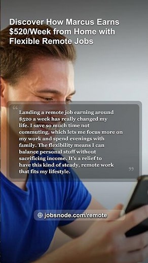 Make Money from Home: Marcus Reveals $520/Week Strategies for Remote Jobs!