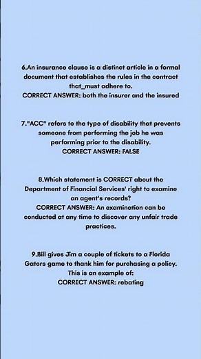 Florida 2 15 Insurance License Exam Latest Questions and Answers