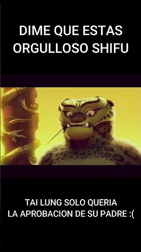 DIME QUE ESTAS ORGULLOSO SHIFU - TAI LUNG vs SHIFU - KUNG FU PANDA #shorts #tailung #kungfupanda