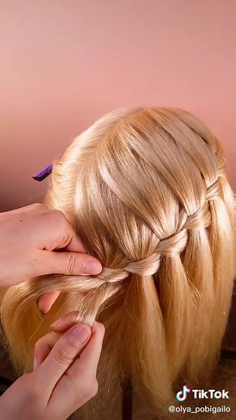 Waterfall French Braid Tutorial