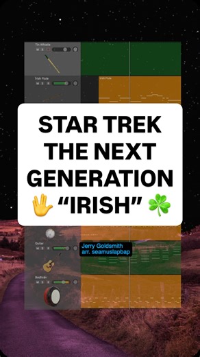 🖖☘️ Star Trek TNG “Irish” jig #startrektng #startrekfans #irishtrad #irishjig #folktok #nerdfolk #geekmusic #tradfusion #fandommusic #genreblend #scifimusic #musicfusion #jiglife #startrekmusic #fandomfolk #fusionfolk #cosplaymusic | Jimlapbap