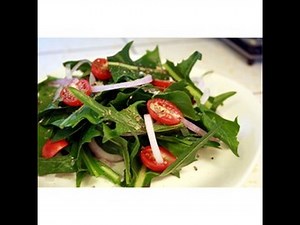 Tomatoes Red Onion Dandelion Salad Recipe