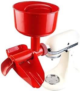 Cirillo Houseware Fruit Strainer Accessory For KitchenAid Mixers- Strains High Volumes Of Tomatoes and Apples, Oversized Loading Bowl, Dishwasher Safe, Replaces FVSFGA