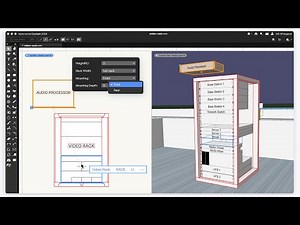 ConnectCAD 3D Rack Workflow Panel Visualization | Vectorworks 2024