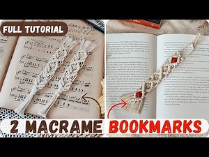 HOW TO DIY 2 MACRAME BOOKMARK FOR BEGINNERS📖Makramowa zakładka do książki | Makarme Lesezeichen